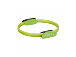 Bluefinity Aro Pilates Con Ejercicios, Agarraderas, Acolchado, Anillo Resistencia, Yoga, Fibra Vidrio, Ø 37cm, Verde
