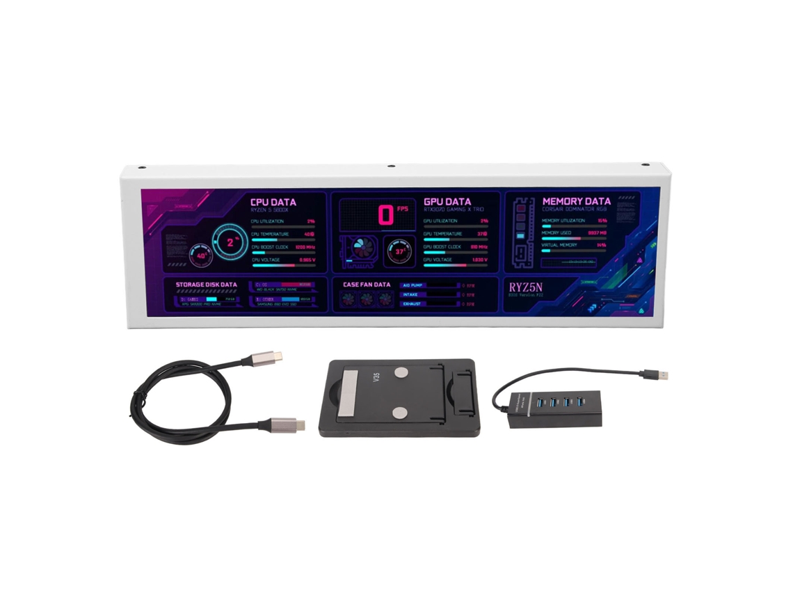 Tela LAXISCREED Ips 8,8'' 1920*480 Usb C