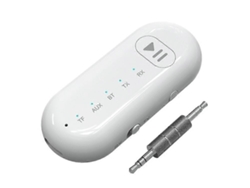 Adaptador De Áudio Sem Fio Gr05 Com Luz Led, Receptor E Transmissor De Áudio Bluetooth 2 Em 1 (com Certificação Ce)