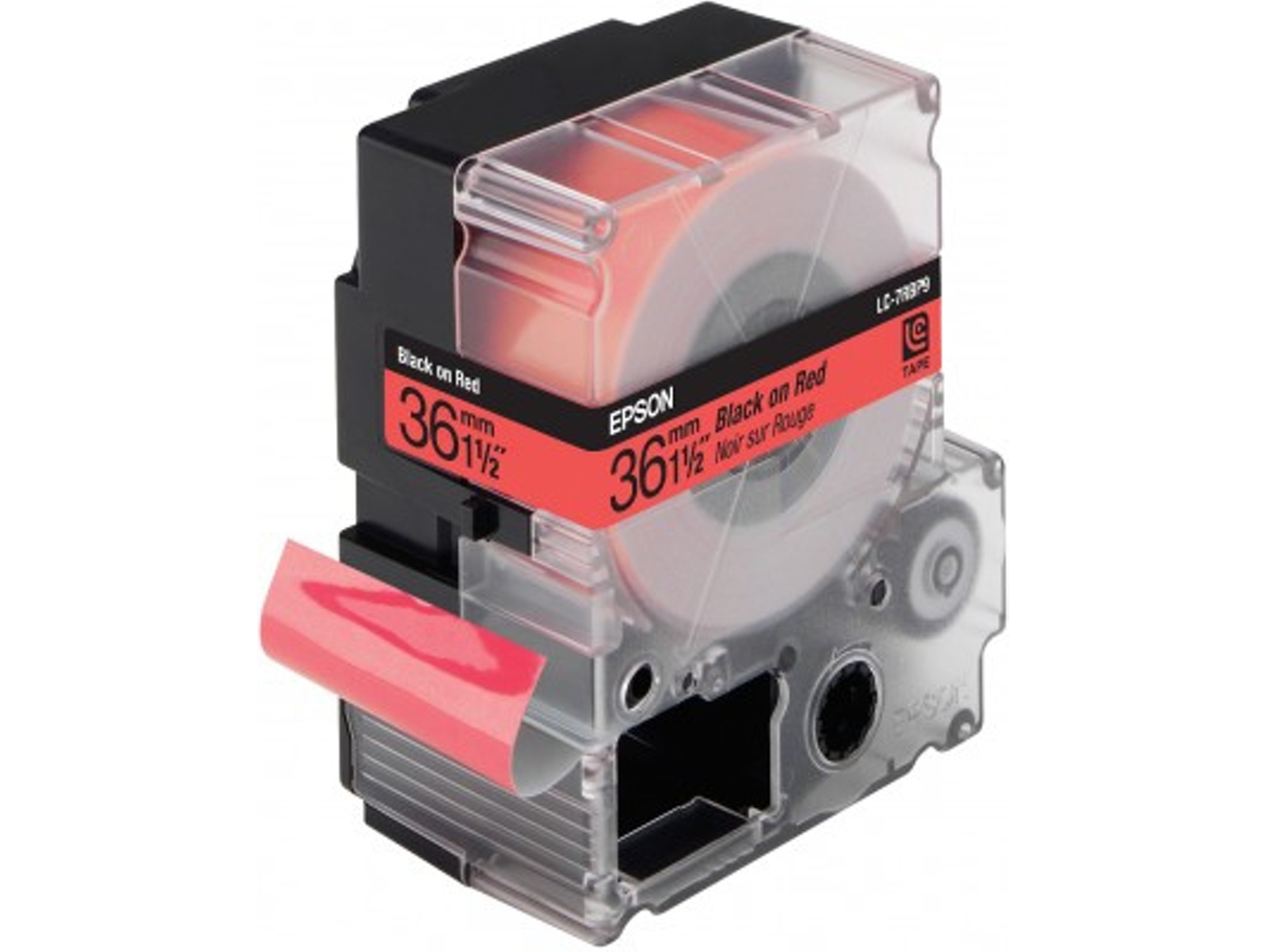 Cinta Laminada EPSON Pastel LC7RBP9 Pastel Negro/Rojo 36/9