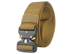 Cinturón De Malla Ajustable Para Hombre Con Hebilla Metálica De Liberación Rápida Para Pantalones Vaqueros Informales.