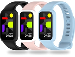 Pack 3 Correas Integradas Tpu+pc Compatible Mi Band 9 Active Y Redmi Band 3, Suave Transpirable, Marco Protector Antirrayas Regulable.