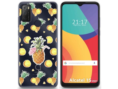 Carcasa Alcatel 1S 2021 / 3L 2021 TUMUNDOSMARTPHONE Dibujos Transparente Multicolor