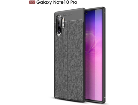 Carcasa Samsung Note 10 Plus Rugged Leather Negro