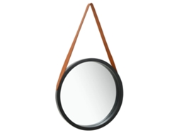 Espejo de Pared con Asa 40 cm Negro