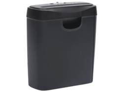 vidaXL Trituradora de papel cortadas en tiras 6 hojas negro