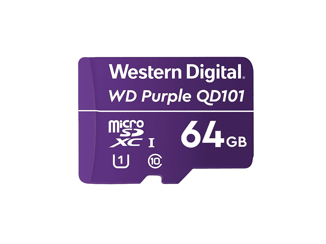 WESTERN DIGITAL Wd Purple Sc Qd101 Tarjeta De Memoria 64 Gb Microsdxc Clase 10