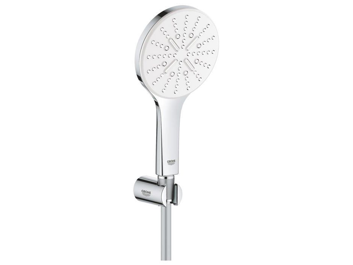 Conjunto de ducha de lluvia Grohe Smartactive 130, acero inoxidable blanco, estilo contemporáneo