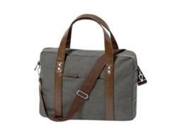 Portadocumentos de lona retro (475 g/m²). Acolchado. Bolsillo acolchado para portátil.