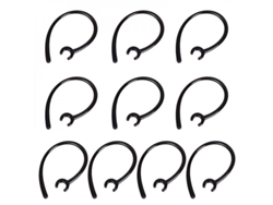 10 Unidades De Ganchos Para Auriculares Bluetooth Samsung, Plantronics Y Motorola De 6 Mm, Color Negro.