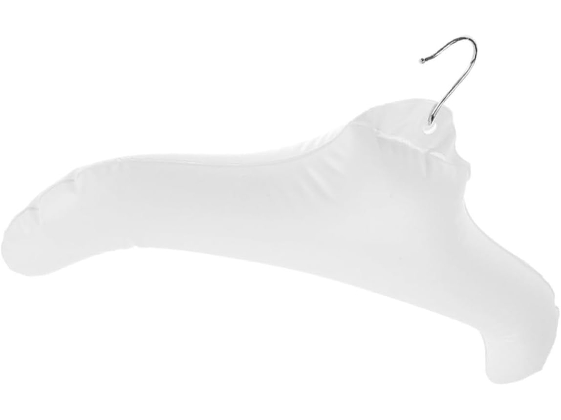 Perchero Plegable Inflable Pvc Blanco Secar Guardar Cómodamente Paquetes Ideal Viajes Negocios Ropa