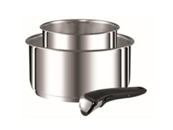 Lote de 2 Macetas TEFAL (Acero-16/20cm)