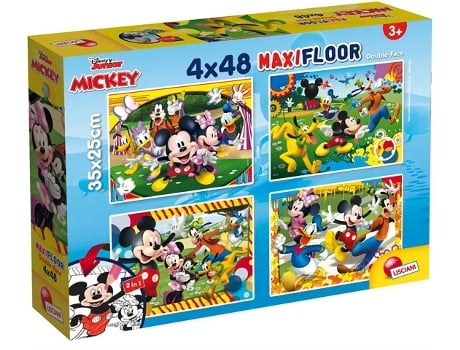 Puzzle LISCIANI Disney Maxifloor 4 x 48 Mickey rompecabezas 48 pieza(s) Dibujos