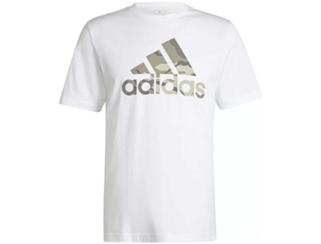 Camiseta de Hombre ADIDAS Corta Blanco (XL)