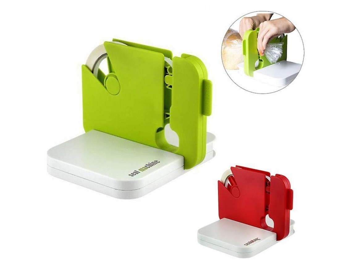 Máquina selladora portátil Rebe para snacks, ropa, cocina y panadería. Color rojo Ktl.