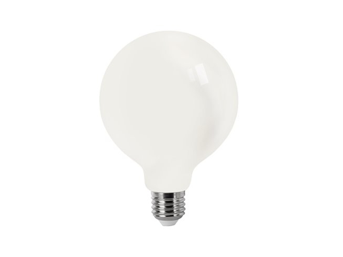 Bombilla LED de filamento mate E27 G95 4 W, ópalo frío