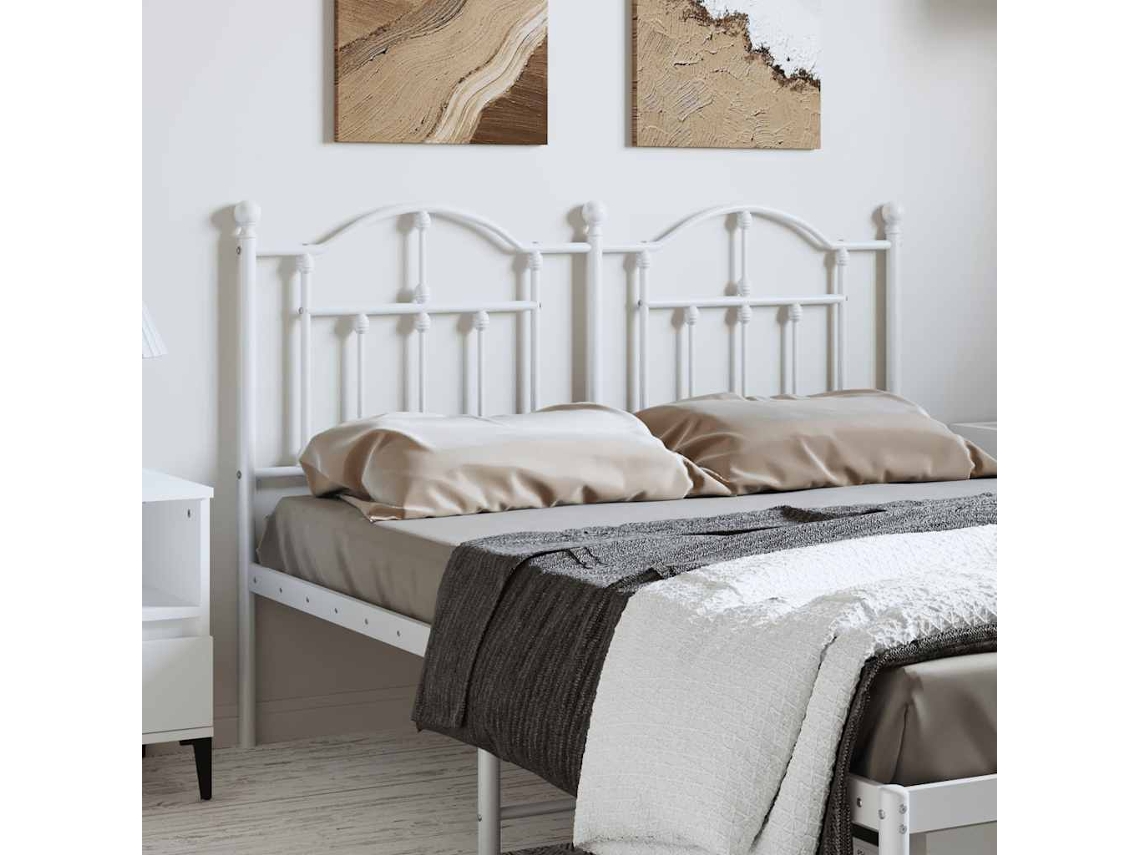Cabecero De Metal Blanco 150 Cm
