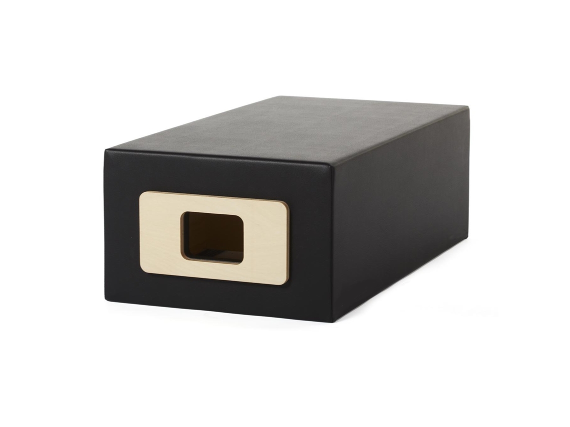 Box Pilates Cuore Pilates – Accesorio En Madera Maciza, Acolchado Eva Alta Densidad, Tapizado Negro Lavable