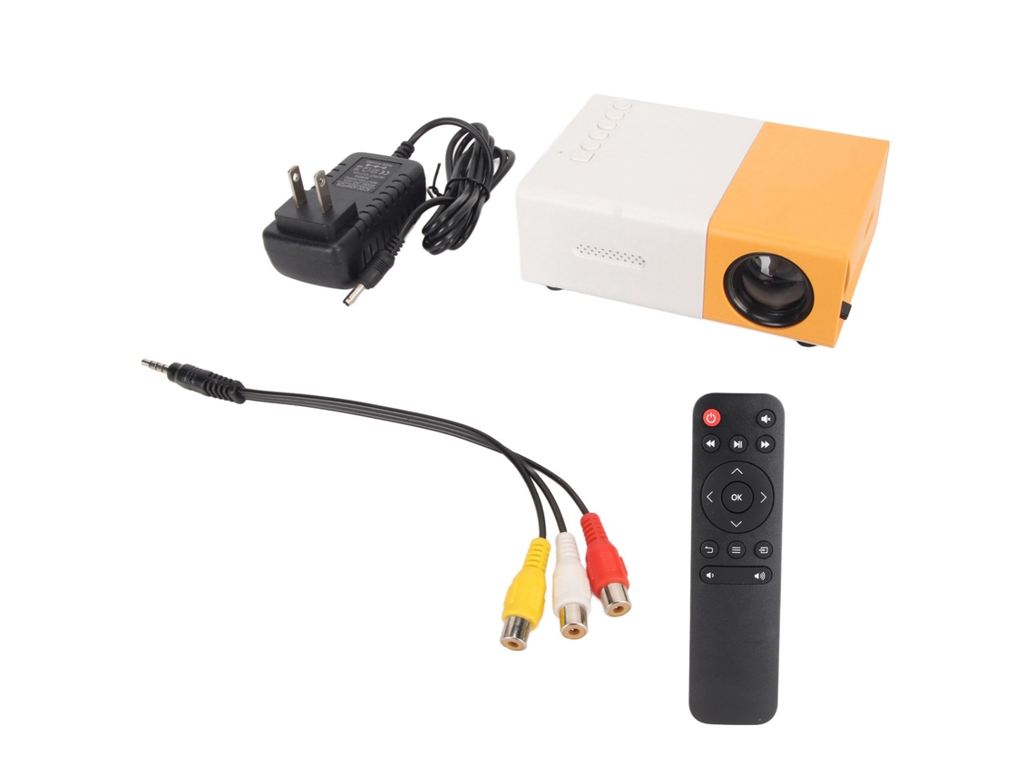 Miniproyector Portátil Con Soporte 1080p, Lcd, Hd, Usb, Control Remoto Para Uso Doméstico.