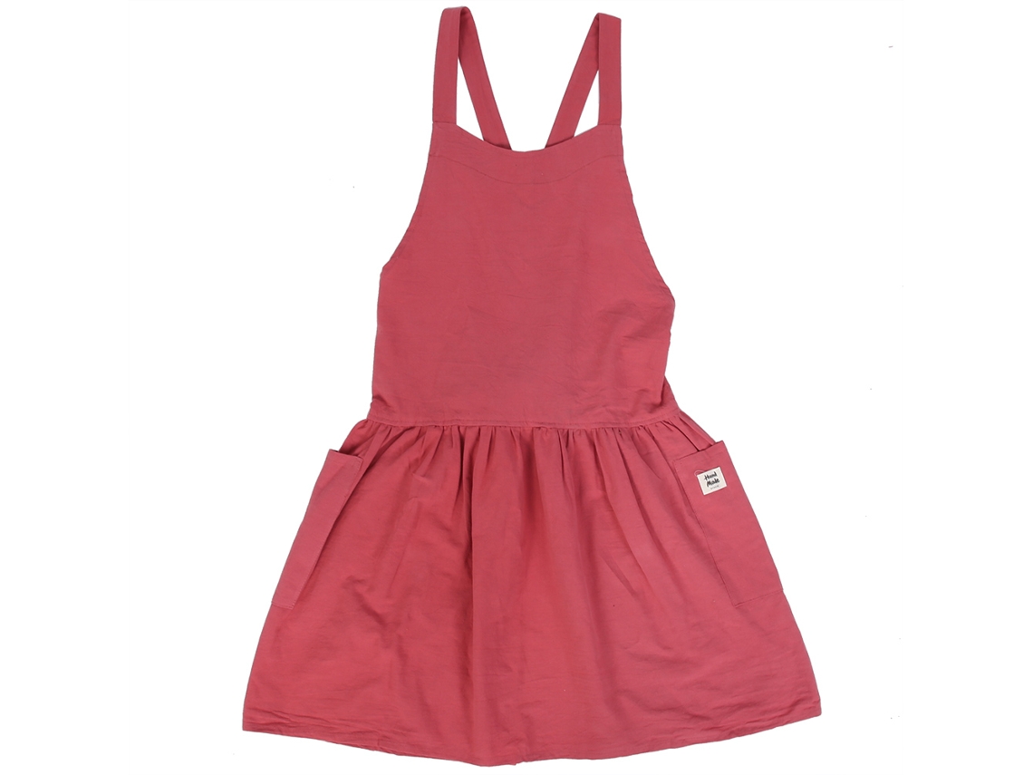 Delantal Femenino Para Cocina Vestido En Lino Para Mujer Delantal Antimanchas (rojo Pomelo)