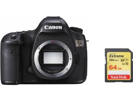Cámara Reflex CANON EOS 5DS + Tarjeta SD 64GB (Full Frame)