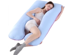 Almohada En Forma De U Para Embarazadas, De Algodón, Cómoda Para Dormir De Lado