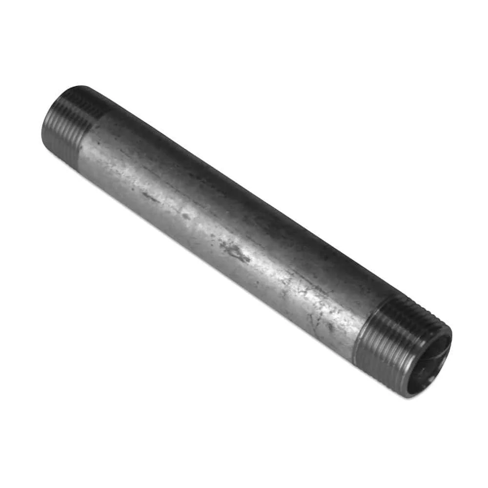 Duradero Niple Roscado Galvanizado 3/4" Ag X 3/4" Ag 300 Mm Para Conexiones Seguras En Tuberías
