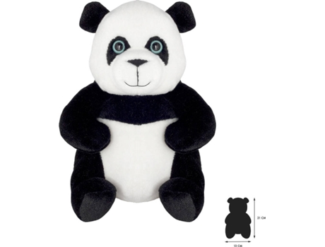 Peluche WILD PLANET Panda (15 x 13 x 21 cm - Poliéster)