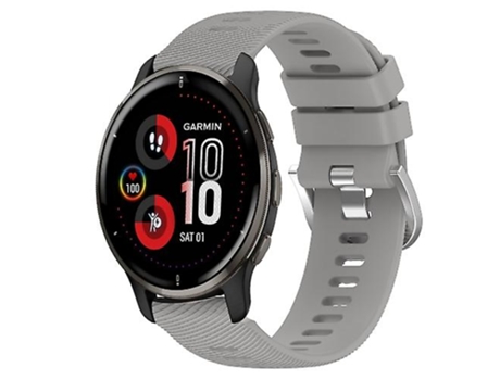 Correa para Garmin Venu 2 Plus 20 mm Gris Color sólido Correa de reloj de silicona suave VENISYMLIS