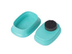 Baok Herramienta de limpieza y cuidado de zapatos Cepillo Esponja Pulidora Mini Hogar para Zapatos Blancos Color Verde