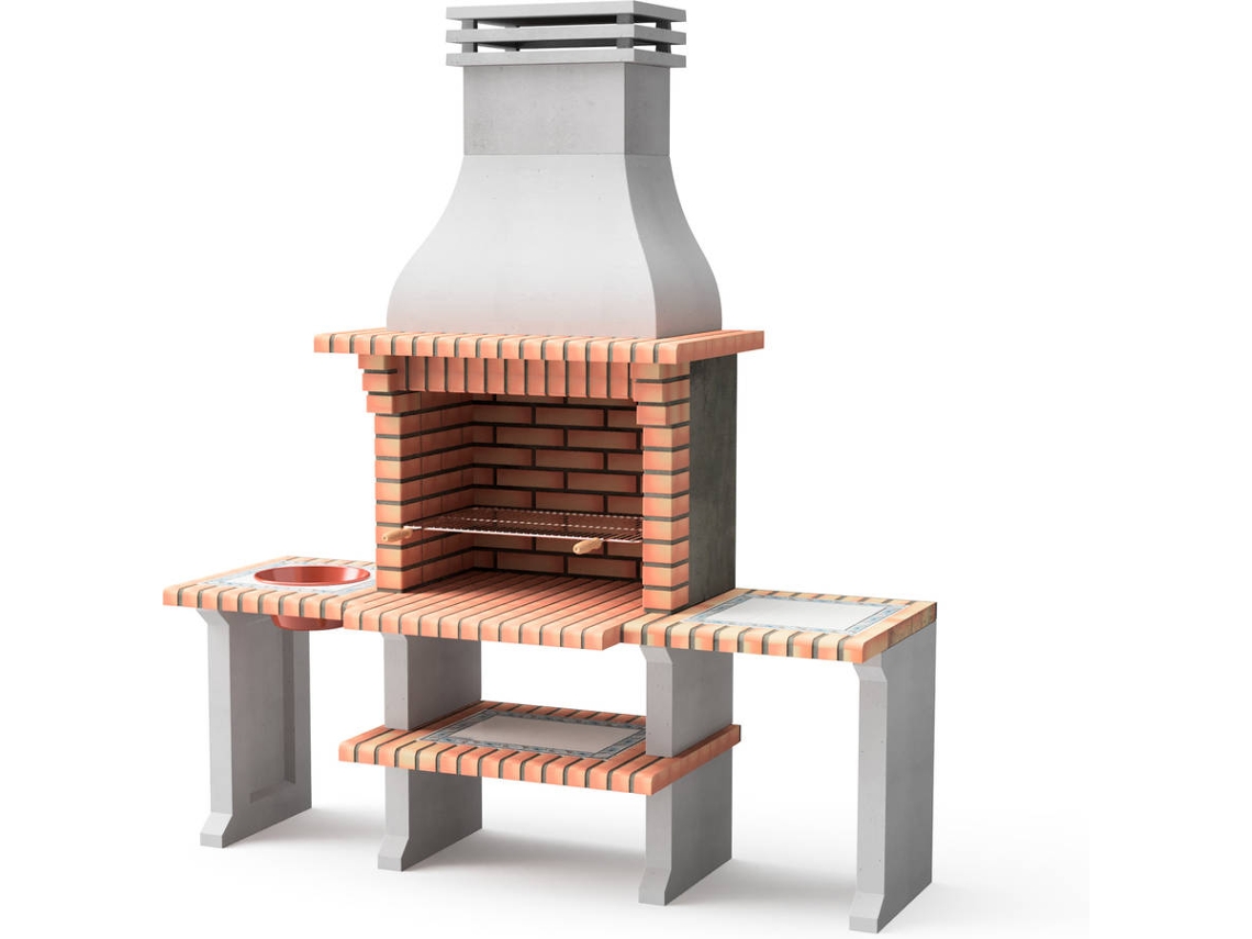 Parrilla Barbacoa MOVELAR Azores Plus XL (Ladrillo Tintado - 210x81x250cm)
