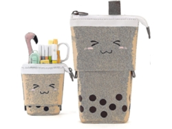 Estuche de maquillaje telescópico con carita sonriente. Estuches de maquillaje para niños. Chennnls