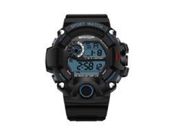 Reloj Electrónico Digital Multifuncional Impermeable Sanda Pulsera (negro Azul)