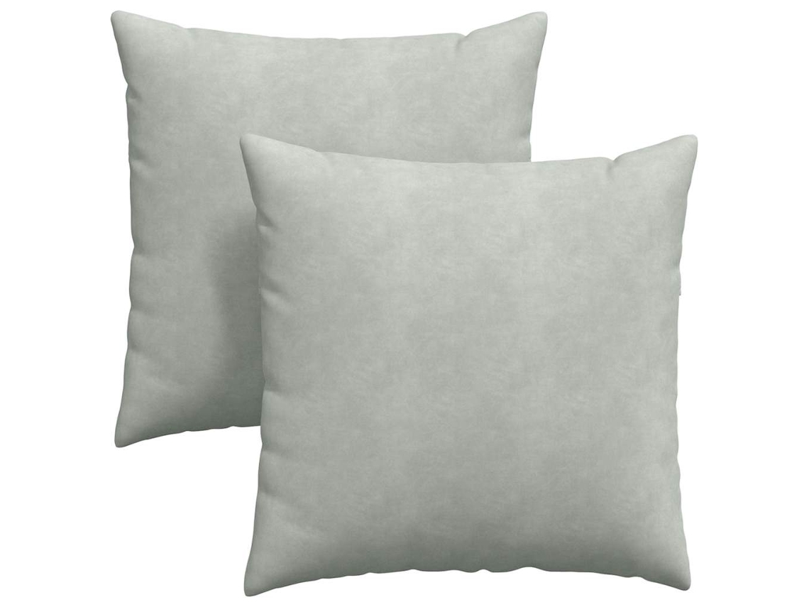 Cojines para sofá, 2 unidades, gris claro, 80x80cm HARLANV1