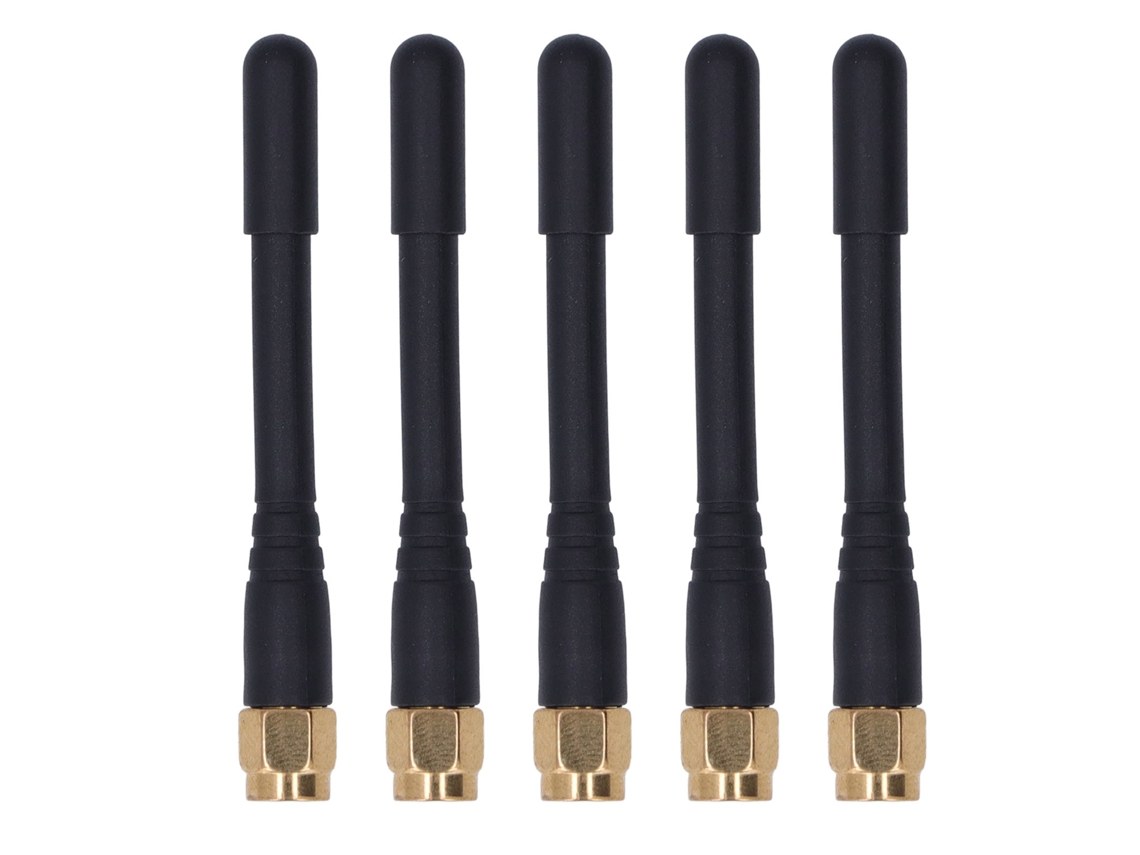5 Antenas Omnidireccionales De Doble Banda Sma Macho De 3 Dbi Con Señal Impermeable