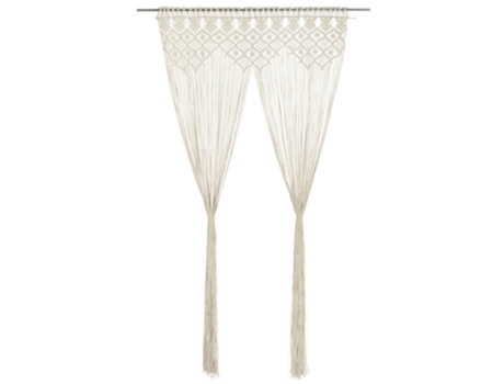 MAISON EXCLUSIVE - Cortina de macramé algodón 140x240 cm
