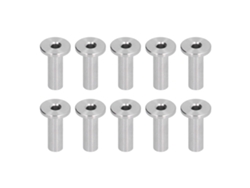 10 Fundas Protectoras De Acero Inoxidable T316 Para Rieles De Cable De 3/16 Pulgadas, Resistentes A La Intemperie.