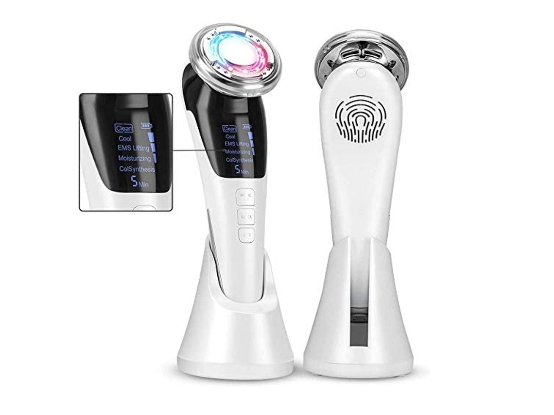 Aparador Belleza Facial Ultrasonido Eliminar Arrugas Masaje Facial Estiramiento Blanco