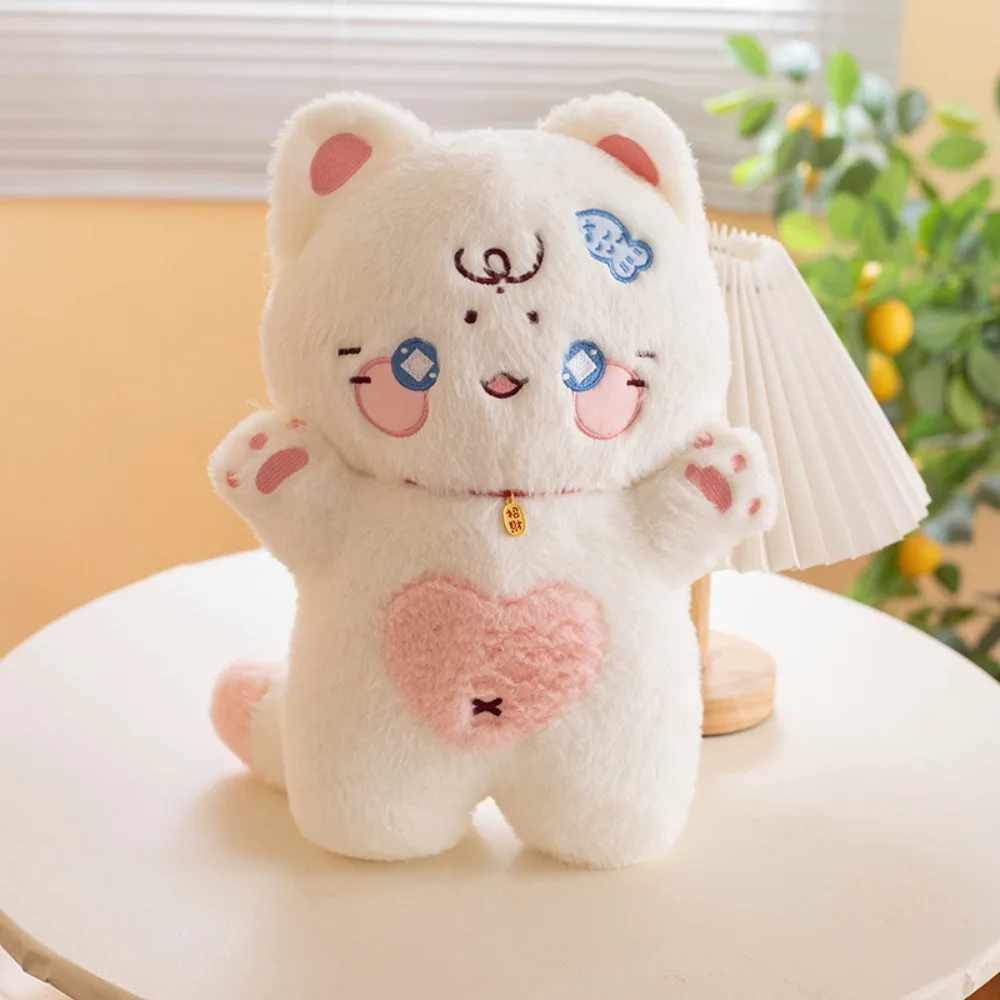 (estilo 1) Lindo Y Afortunado Gato Pp Algodón Cojín De Pie Gato Blanco 38cm