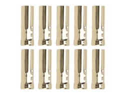 2026-10 Piezas Tubo Metálico E14 Para Portacandles Base De Lámpara Accesorios De Iluminación 25x80mm Oro