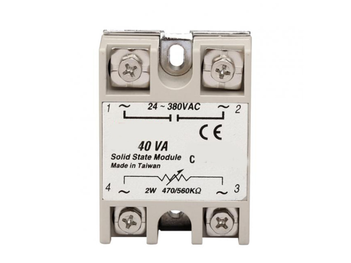 Relé De Estado Sólido 40a Ssr, Regulador De Voltaje, Resistencia, Monofásico, 24-380 Vca