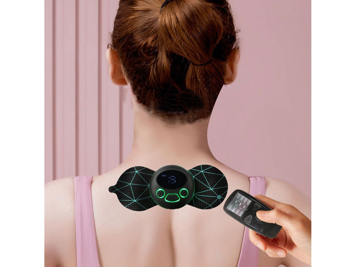 Massageador Elétrico De Pescoço Com Controle Remoto: 8 Modos E 19 Níveis De Intensidade Para Aliviar A Tensão Muscular.
