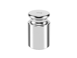 Peso De Calibración Para Báscula Digital, Acero Al Carbono Cromado, 1000g (1kg), Plata Plata