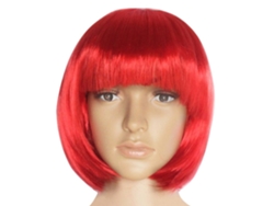 Peluca Corta con Flequillo, Estilo BOBO para Mujer y Niña, Fiesta NEVEANCE