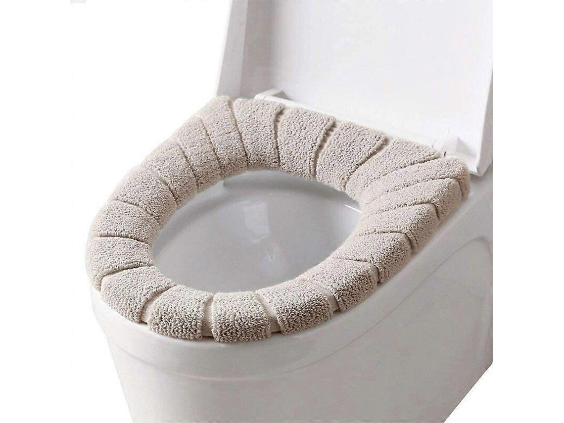 Asiento De Inodoro De Fibra Acrílica Suave Y Caliente Lavable Y Reutilizable Para Baños Ovalados Y Redondos