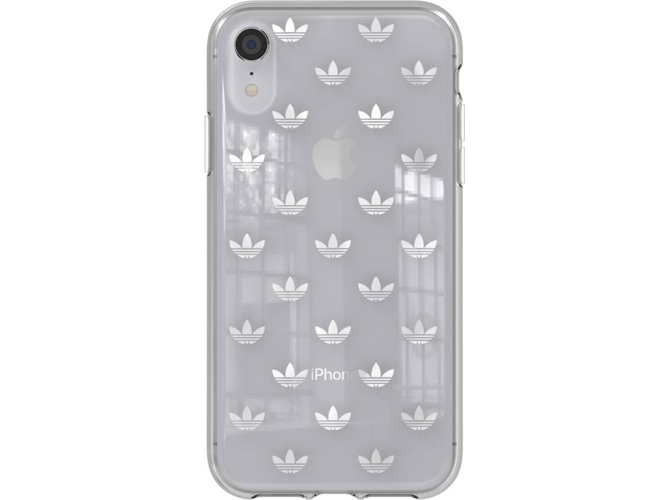 Funda iPhone XR ADIDAS Clear Plateado
