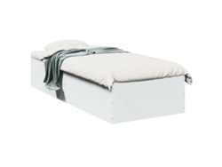 Maison Exclusive - Estructura De Cama Madera De Ingeniería Blanca 90x200 Cm