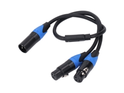 Cable Divisor En Y Xlr Doble De 3 Pines, Hembra A Macho, Antiinterferencias, Calidad Hi-fi