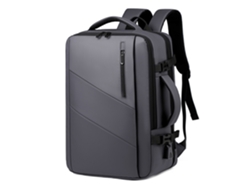 Mochila para portátil con puerto de carga USB para hombre, capacidad de 35 a 55 litros para portátiles de hasta 16 pulgadas (gris) Eifson