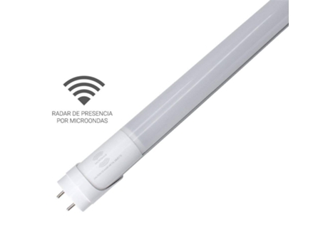 Tubo LED T8 150cm 24W con sensor de microondas de vidrio opalino de 6000k blanco 6000K